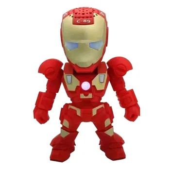 Iron Man Bluetooth Mini Speaker with LED Light Wireless Portable Loudspeaker Carton Sound Box USB TF MP3 Music Player FM Radio
Iron Man Bluetooth Mini Speaker with LED Light Wireless Portable Loudspeaker Carton Sound Box USB TF MP3 Music Player FM Radio