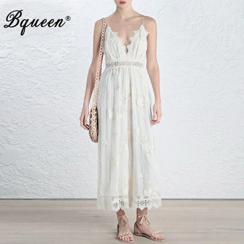 Bqueen 2017 New Summer White Sexy Spaghetti Strap V Neck Backless Beach Lace Long Dress Gown Women
Bqueen 2017 New Summer White Sexy Spaghetti Strap V Neck Backless Beach Lace Long Dress Gown Women