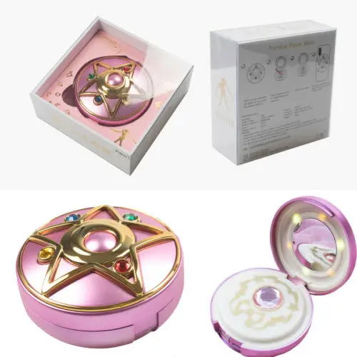 Sailor Moon Crystal Moonlight Star Locket Compact Power Bank Portable Charger Light Cosmetic Mirror Cosplay Prop + Gift Box
Sailor Moon Crystal Moonlight Star Locket Compact Power Bank Portable Charger Light Cosmetic Mirror Cosplay Prop + Gift Box