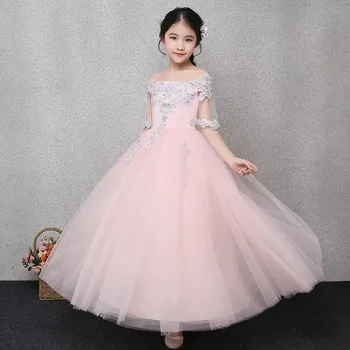 2019Summer Luxury High-Grade Children Girls Shoulderless Pink Embroidery Florals Birthday Wedding Party Princess Fluffy Dress
2019Summer Luxury High-Grade Children Girls Shoulderless Pink Embroidery Florals Birthday Wedding Party Princess Fluffy Dress