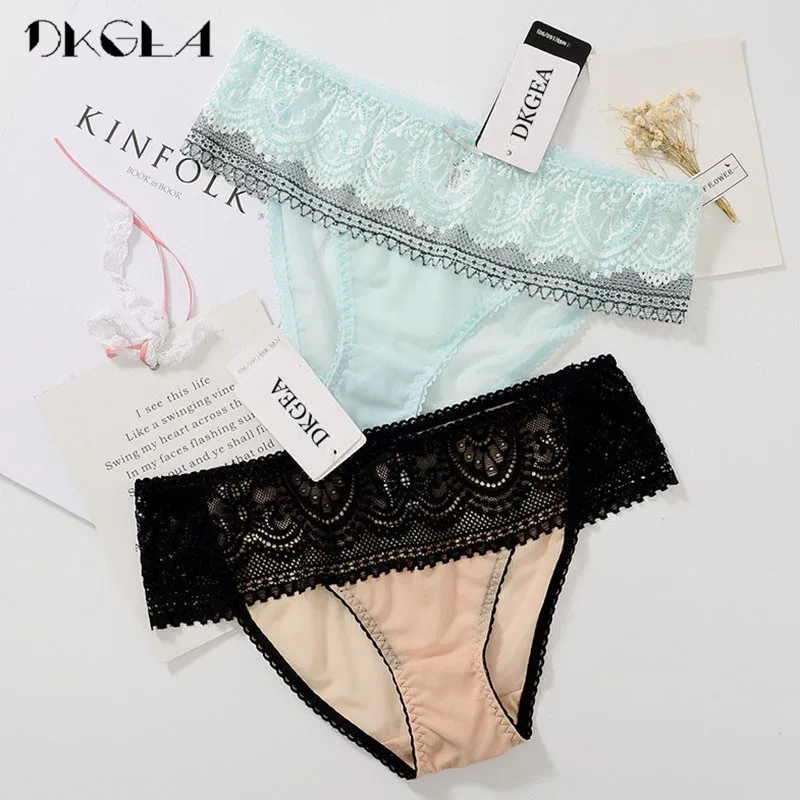 Fashion Comfort Sexy Panties Women Underwear Lace Embroidery Flowers Briefs Transparent Plus Size XL Panty 2 Piece Green+Black
Fashion Comfort Sexy Panties Women Underwear Lace Embroidery Flowers Briefs Transparent Plus Size XL Panty 2 Piece Green+Black
