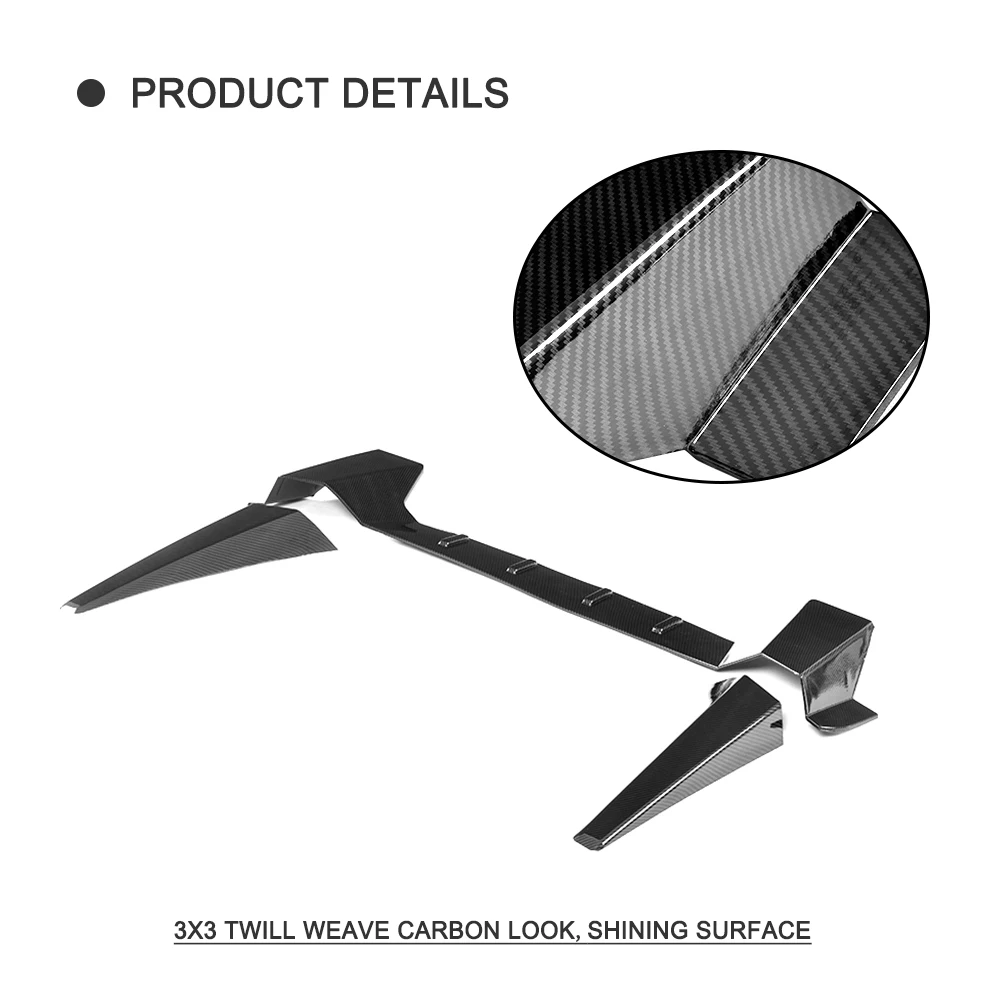 ABS Carbon Fiber Look Rear Trunk Roof Spoiler Wing case for Honda for Civic Type R Hatchback 4 Door