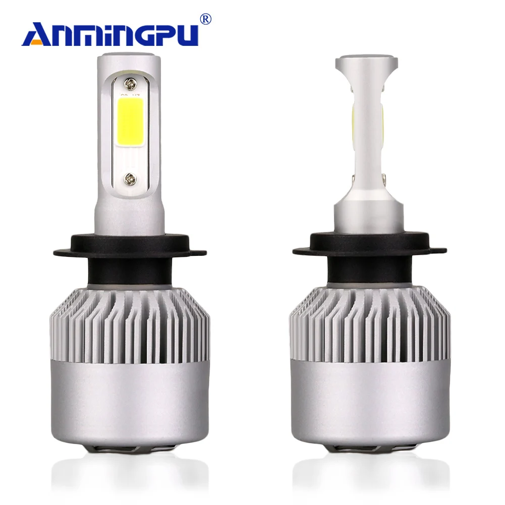 ANMINGPU 2Pcs 8000LM/Pair Car Headlight Bulbs H4 H7 Led Headlight H1 H3 9005/HB3 9006/HB4 H11 Auto Fog Light Bulb 12V 6500K COB
ANMINGPU 2Pcs 8000LM/Pair Car Headlight Bulbs H4 H7 Led Headlight H1 H3 9005/HB3 9006/HB4 H11 Auto Fog Light Bulb 12V 6500K COB