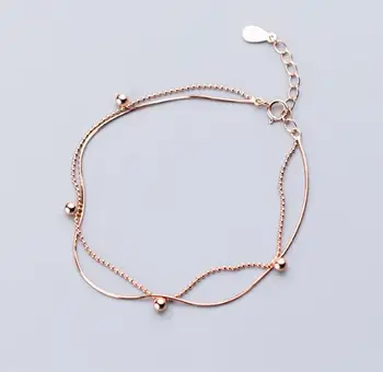 Authentic REAL. 925 Sterling Silver Jewelry Multi-Rows/ Layers with Lucky ball beads snabone Chain& beads chain Bracelet GTLS841
Authentic REAL. 925 Sterling Silver Jewelry Multi-Rows/ Layers with Lucky ball beads snabone Chain& beads chain Bracelet GTLS841