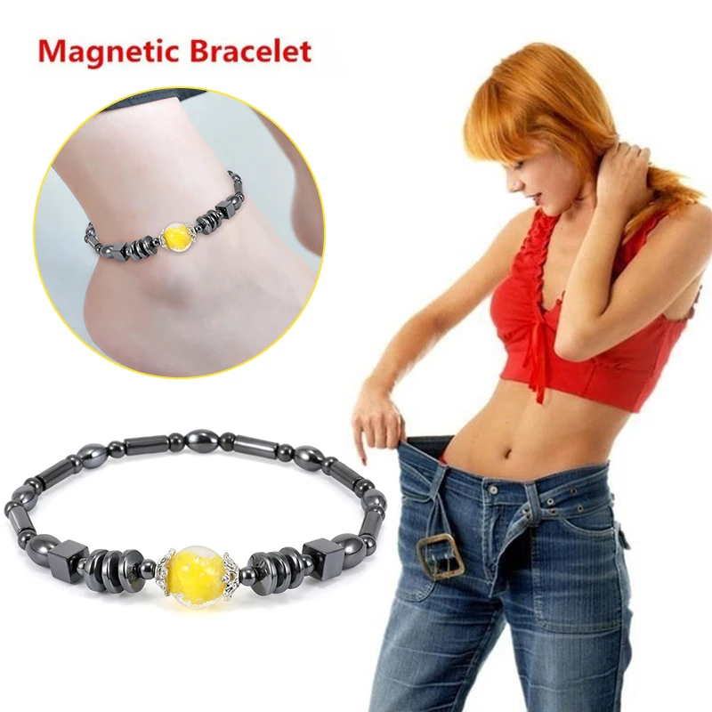 Black Stone Weight Loss Magnet Anklet Magnetic Therapy Bracelet Anklet Slimming Health Care For Men Women Jewelry
Black Stone Weight Loss Magnet Anklet Magnetic Therapy Bracelet Anklet Slimming Health Care For Men Women Jewelry