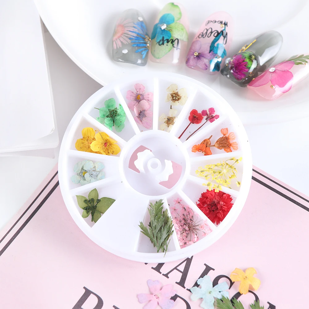 New Style Dried Flowers Nail Art Decorations Rhinestones Plants Leaf Real Flower Accessories For Manicure DIY Design LAF01-10
New Style Dried Flowers Nail Art Decorations Rhinestones Plants Leaf Real Flower Accessories For Manicure DIY Design LAF01-10