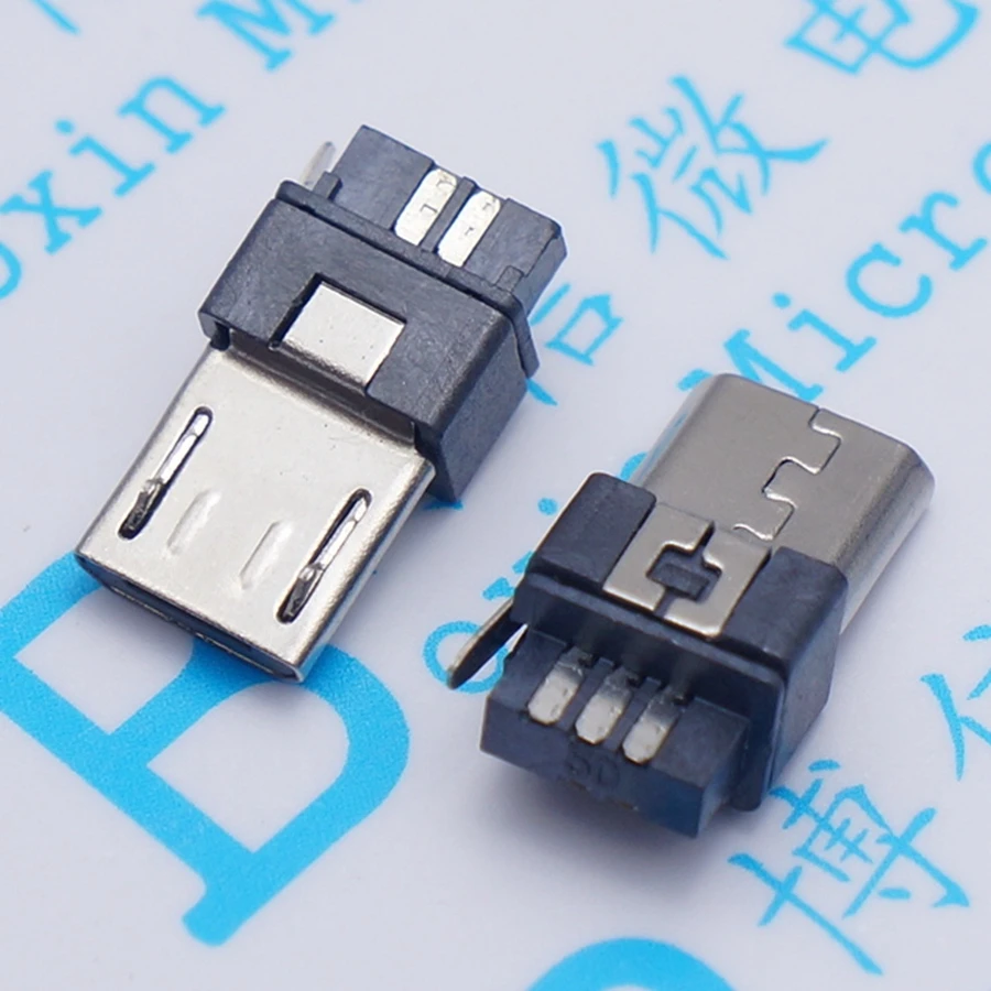 50Pcs Micro USB 5pin Male Plug Connector Welding Type For Tail Charging Mobile Phone High Quality Sell At A Loss
50Pcs Micro USB 5pin Male Plug Connector Welding Type For Tail Charging Mobile Phone High Quality Sell At A Loss