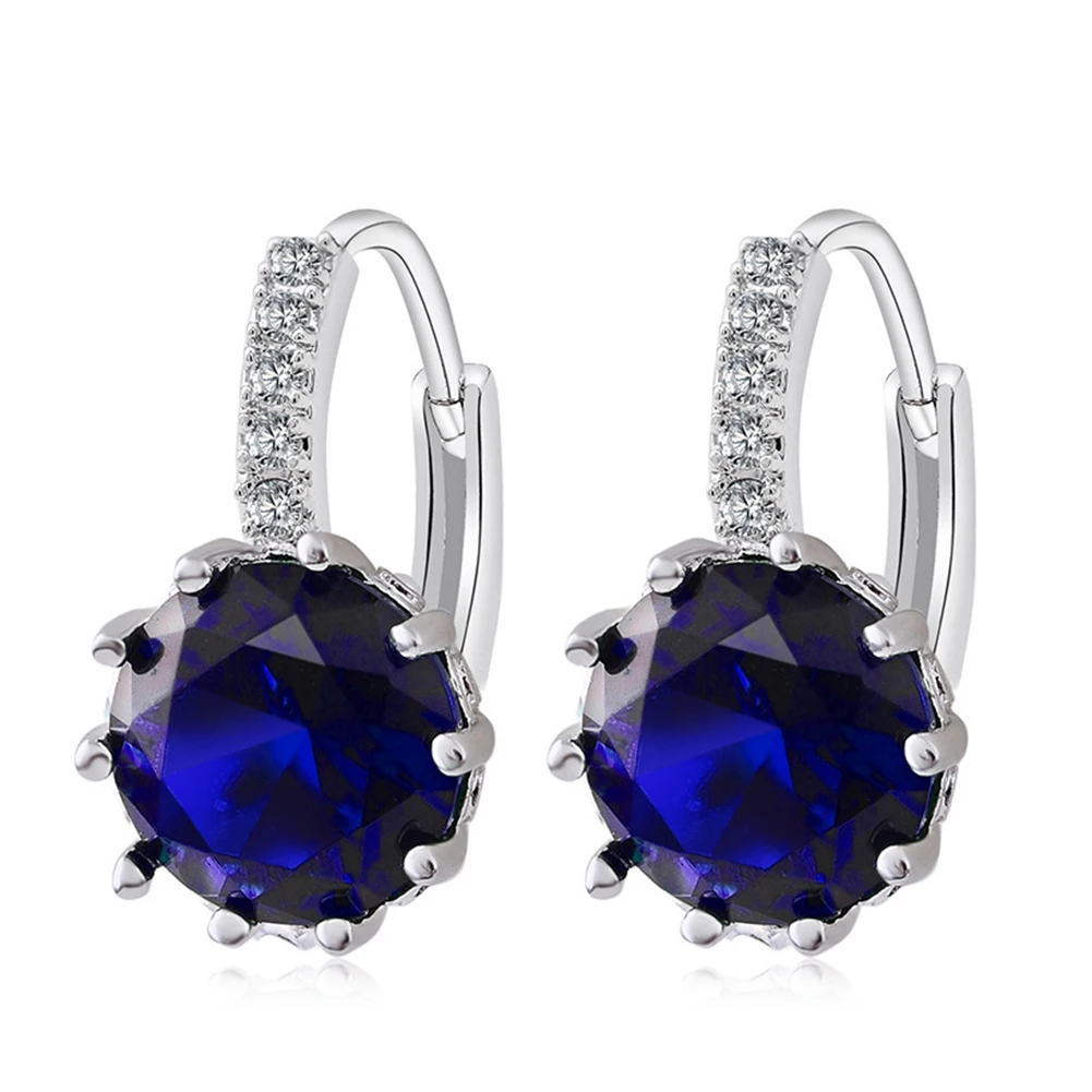 2019 1 Pair Luxury Ear Stud Earrings For Women 12 Colors Round With Cubic Zircon Charm Flower Stud Earrings Women Jewelry Gift
2019 1 Pair Luxury Ear Stud Earrings For Women 12 Colors Round With Cubic Zircon Charm Flower Stud Earrings Women Jewelry Gift