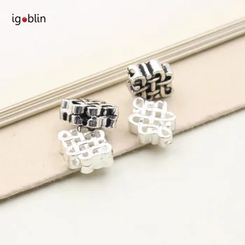 Real Silver DIY Bracelet Basic Material Hole Simple Classical Pattern Chinese Knot White Black Silver Divide Location Bead i014G
Real Silver DIY Bracelet Basic Material Hole Simple Classical Pattern Chinese Knot White Black Silver Divide Location Bead i014G