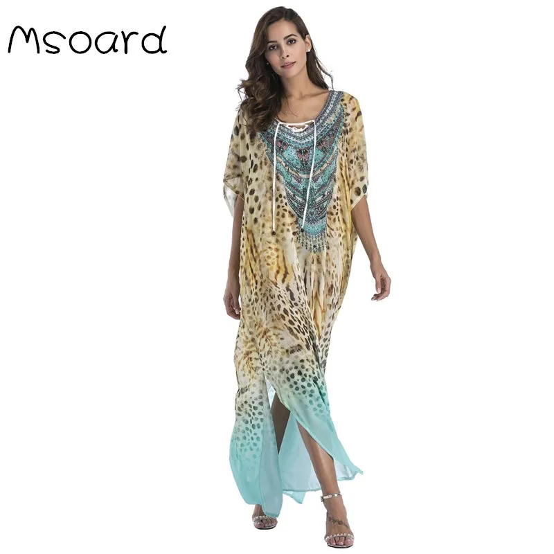 Msoard Chiffon Fashion Print Bohemian Long Maxi Dress Boho Clothing 2019 Summer Sundress Beach Sarongs Large Size Robes Women
Msoard Chiffon Fashion Print Bohemian Long Maxi Dress Boho Clothing 2019 Summer Sundress Beach Sarongs Large Size Robes Women
