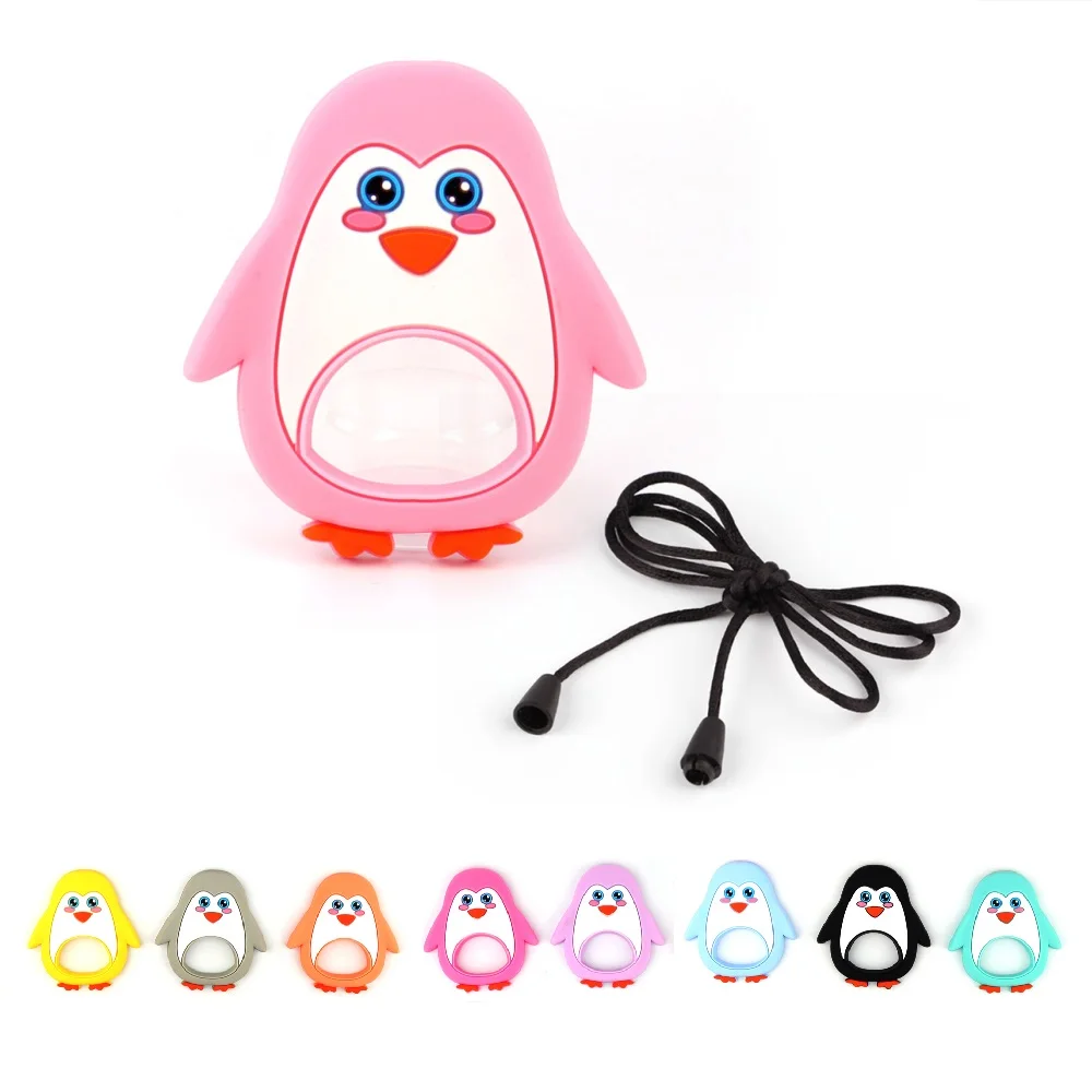 TYRY.HU Penguin Teether Baby Silicone Teething Toy DIY Pacifier Chain Baby Teething Beads BPA Free Food Grade Silicone
TYRY.HU Penguin Teether Baby Silicone Teething Toy DIY Pacifier Chain Baby Teething Beads BPA Free Food Grade Silicone