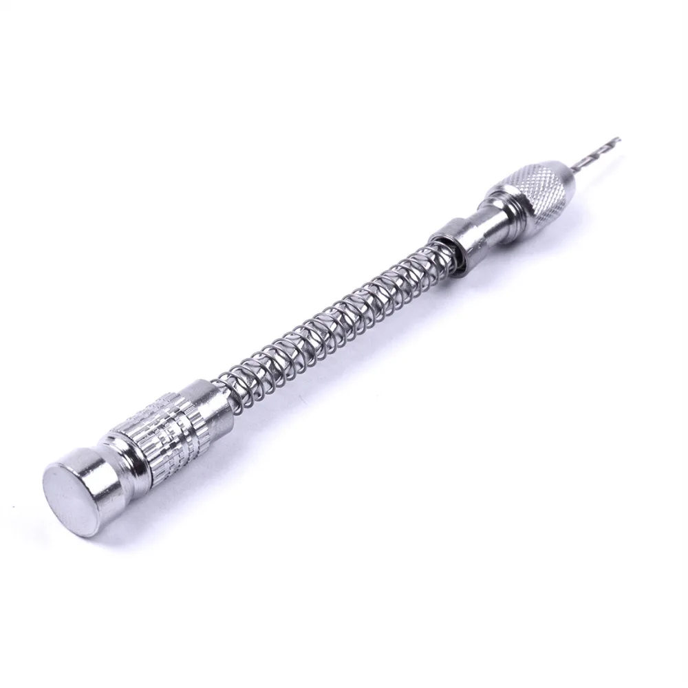High Quality 11cm Silver Full Metal Hand Twist Drill Manual Punching Tool with 2Pcs Chunk For Wood Working Tool Chucks
High Quality 11cm Silver Full Metal Hand Twist Drill Manual Punching Tool with 2Pcs Chunk For Wood Working Tool Chucks