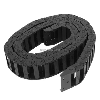 

100cm 3.3Ft 1M 10*30mm R3.5cm Towline Cable Drag Chain Wire Carrier 10mm x 30mm Discount