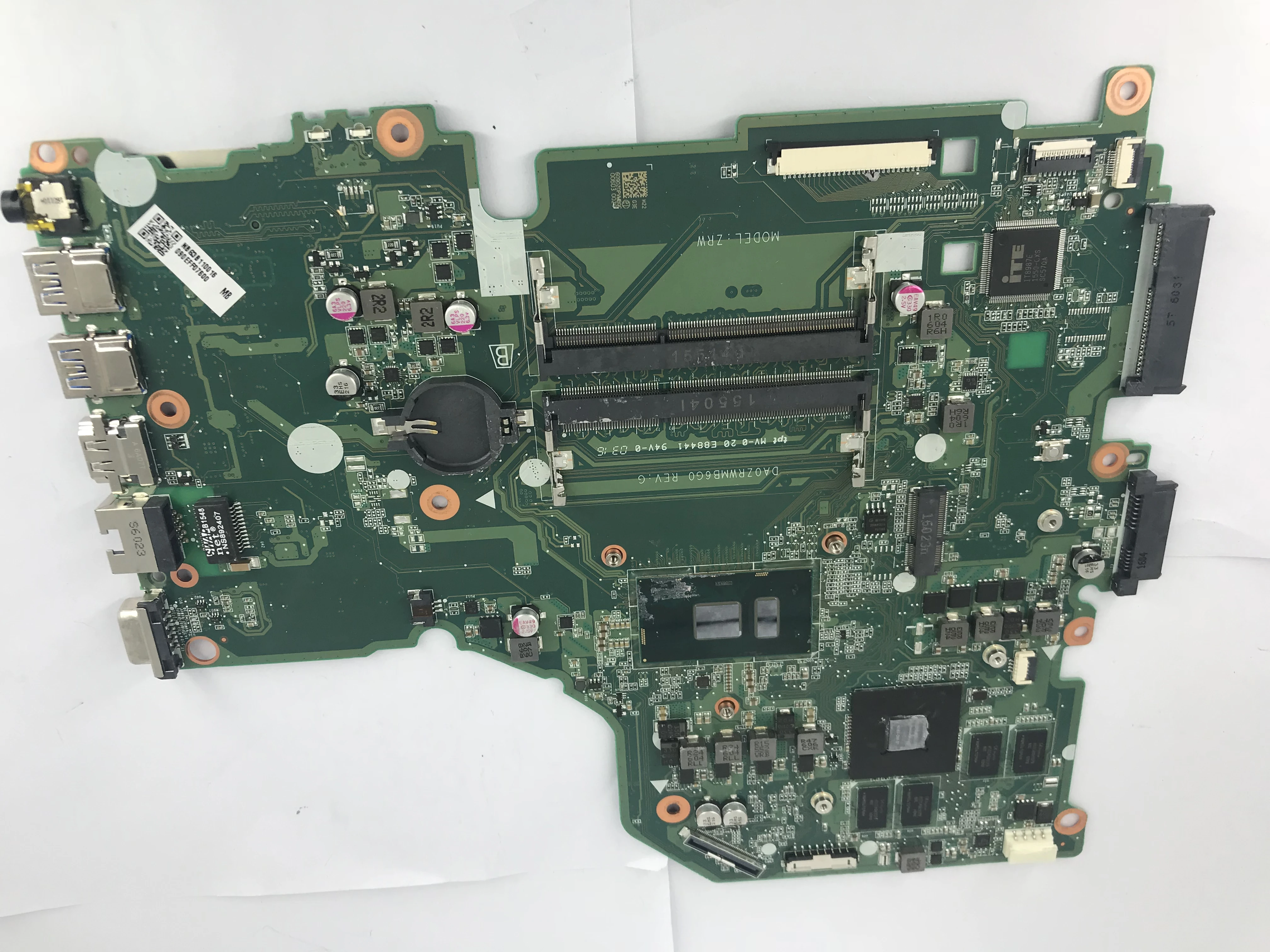 DA0ZRWMB6G0 Main Board for acer aspire F5-572G laptop motherboard i5-6200U CPU DDR3L 940m video card
DA0ZRWMB6G0 Main Board for acer aspire F5-572G laptop motherboard i5-6200U CPU DDR3L 940m video card