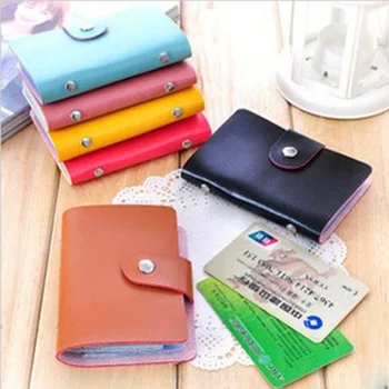 24 Bits Fashion Unisex Black Credit Card Holder Men Women Travel Cards Wallet PU Leather Buckle Business ID Card Holders
24 Bits Fashion Unisex Black Credit Card Holder Men Women Travel Cards Wallet PU Leather Buckle Business ID Card Holders