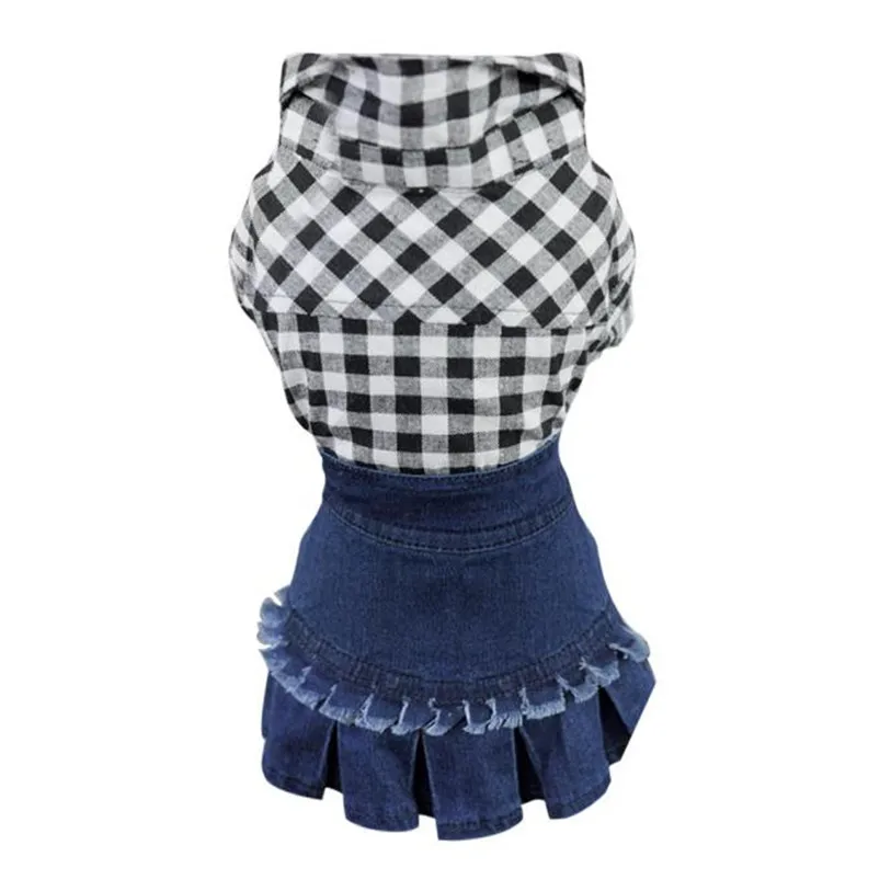 Spring/Summer Dog Dress Cute Denim Skirt Dog Dresses XS-XL Pet Clothes For Small Medium Dogs Cats Supplies Wholesale 40JA4
Spring/Summer Dog Dress Cute Denim Skirt Dog Dresses XS-XL Pet Clothes For Small Medium Dogs Cats Supplies Wholesale 40JA4