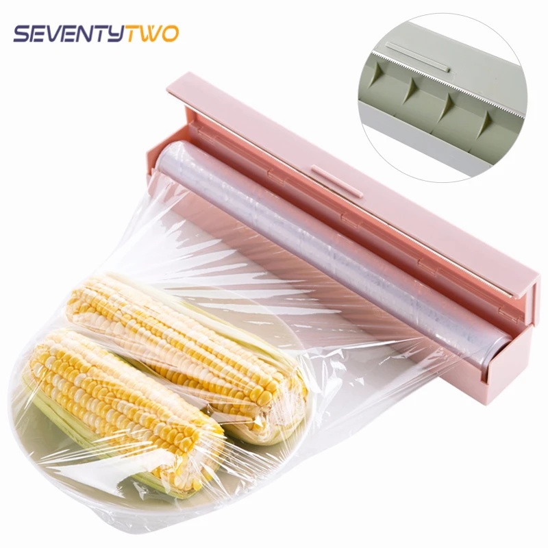Plastic Wrap Cutter House Supplies Household Kitchen Plastic Wrap Dispenser Stainless Steel Blade Preservative Film Cutter
Plastic Wrap Cutter House Supplies Household Kitchen Plastic Wrap Dispenser Stainless Steel Blade Preservative Film Cutter