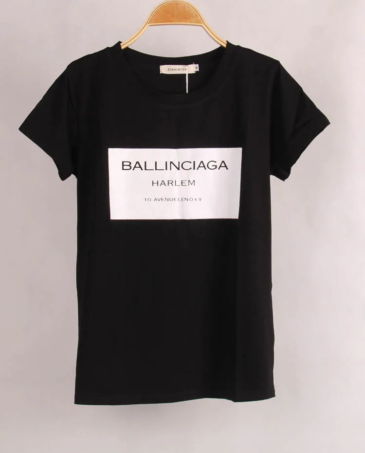 2016 summer new Europe hot sell letters printing T-shirt white black O-neck block S-XXL Casual Fashion Tee for women
2016 summer new Europe hot sell letters printing T-shirt white black O-neck block S-XXL Casual Fashion Tee for women