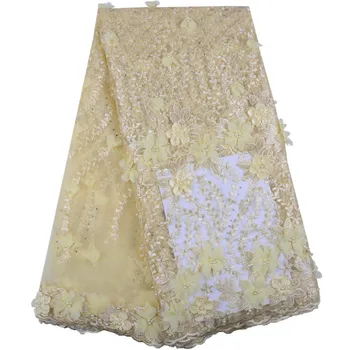 Nigeria Laces Fabric Gold 3D Flowes French Tulle Lace Fabric With Bead African Mesh Net Fabric Embroidered For Women Dress Y1400
Nigeria Laces Fabric Gold 3D Flowes French Tulle Lace Fabric With Bead African Mesh Net Fabric Embroidered For Women Dress Y1400