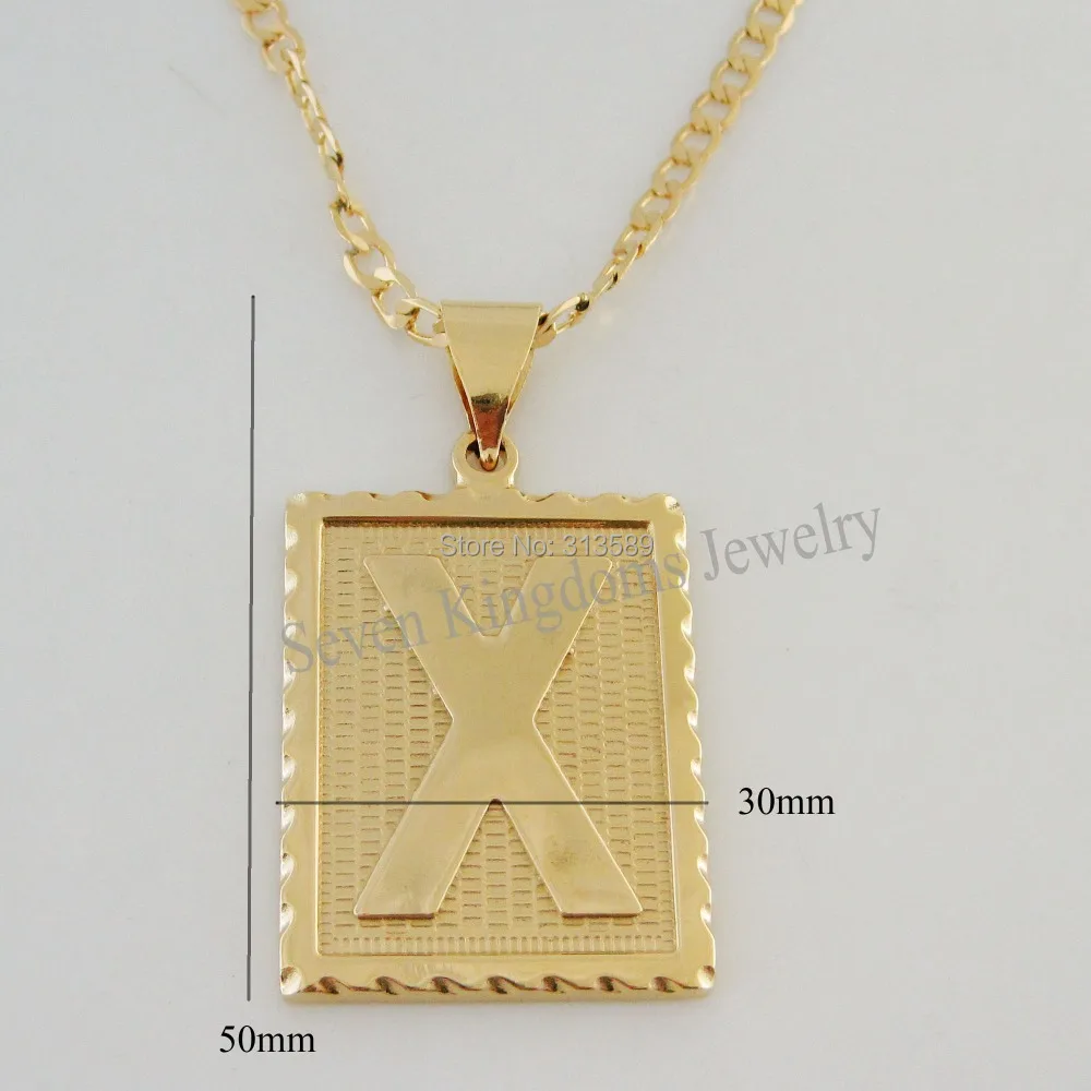 Min order 10$/ - YELLOW GOLD OVERLAY FILLED BRASS 24" CUBAN NECKLACE & LETTER X BIG INITIAL PENDANT/Great Gift/
Min order 10$/ - YELLOW GOLD OVERLAY FILLED BRASS 24" CUBAN NECKLACE & LETTER X BIG INITIAL PENDANT/Great Gift/