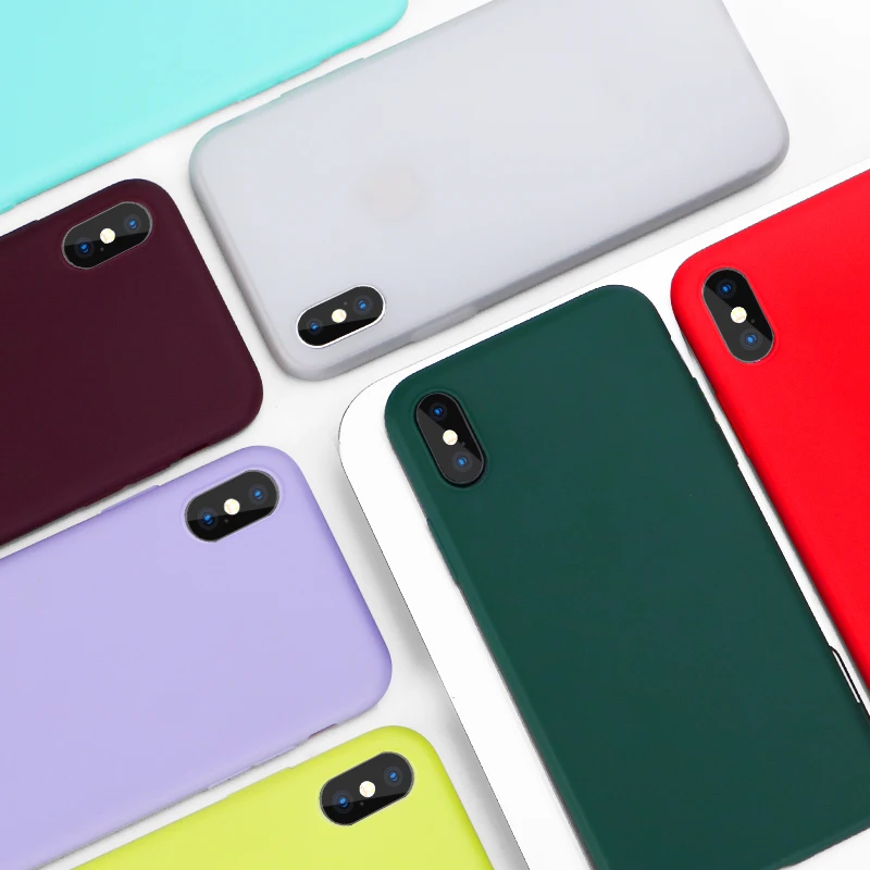 YISHANGOU Phone Case For iPhone X 6 6S Plus Candy Color Soft Silicone Back Cover For iPhone XR XS Max 7 8 Plus Ultra Slim Cases
YISHANGOU Phone Case For iPhone X 6 6S Plus Candy Color Soft Silicone Back Cover For iPhone XR XS Max 7 8 Plus Ultra Slim Cases