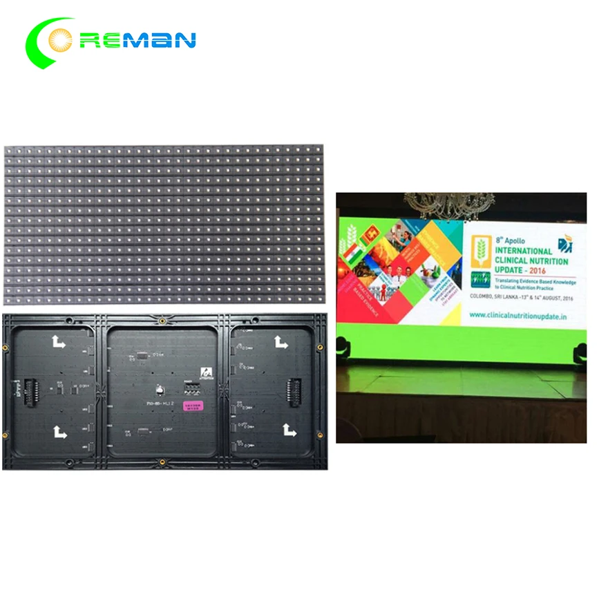 Indoor 320*160mm 32*16pixels 3in1 SMD 1/8 scan RGB P10 full color LED module for Advertising media LED Display P8 P6 P5
Indoor 320*160mm 32*16pixels 3in1 SMD 1/8 scan RGB P10 full color LED module for Advertising media LED Display P8 P6 P5