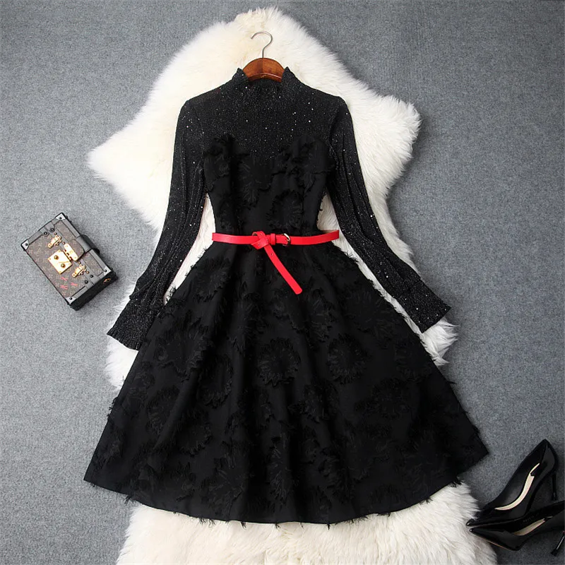 2018 New Autumn Winter Dresses Women Brand Designers Fashion Long Sleeve Sexy Mesh Patchwork Tassel Short Black Casual Dresses
2018 New Autumn Winter Dresses Women Brand Designers Fashion Long Sleeve Sexy Mesh Patchwork Tassel Short Black Casual Dresses