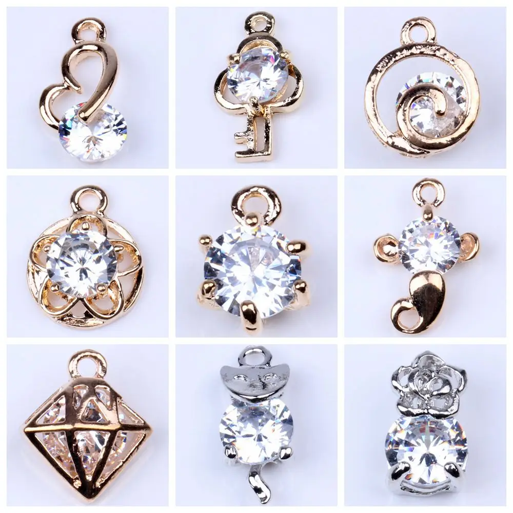 5 Pcs One Pack Zircon Geometric Metal Crystal Beads Pendants gems DIY Fashion Jewelry Earrings Bracelets Necklaces Accessories
5 Pcs One Pack Zircon Geometric Metal Crystal Beads Pendants gems DIY Fashion Jewelry Earrings Bracelets Necklaces Accessories
