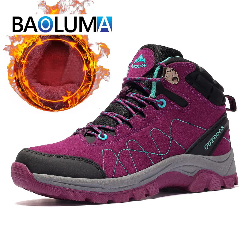 New Arrival Suede Leather Women Snow Boots Fashion Winter Warm Plush Women's Boots Thick Sole Waterproof Ankle Boots Sneakers
New Arrival Suede Leather Women Snow Boots Fashion Winter Warm Plush Women's Boots Thick Sole Waterproof Ankle Boots Sneakers