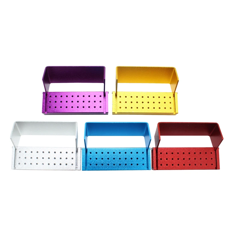 Aluminum Dental Disinfection Box Autoclave Sterilizer Case Burs Endo Files Holder 30 Holes For Burs Dentist Instrument
Aluminum Dental Disinfection Box Autoclave Sterilizer Case Burs Endo Files Holder 30 Holes For Burs Dentist Instrument