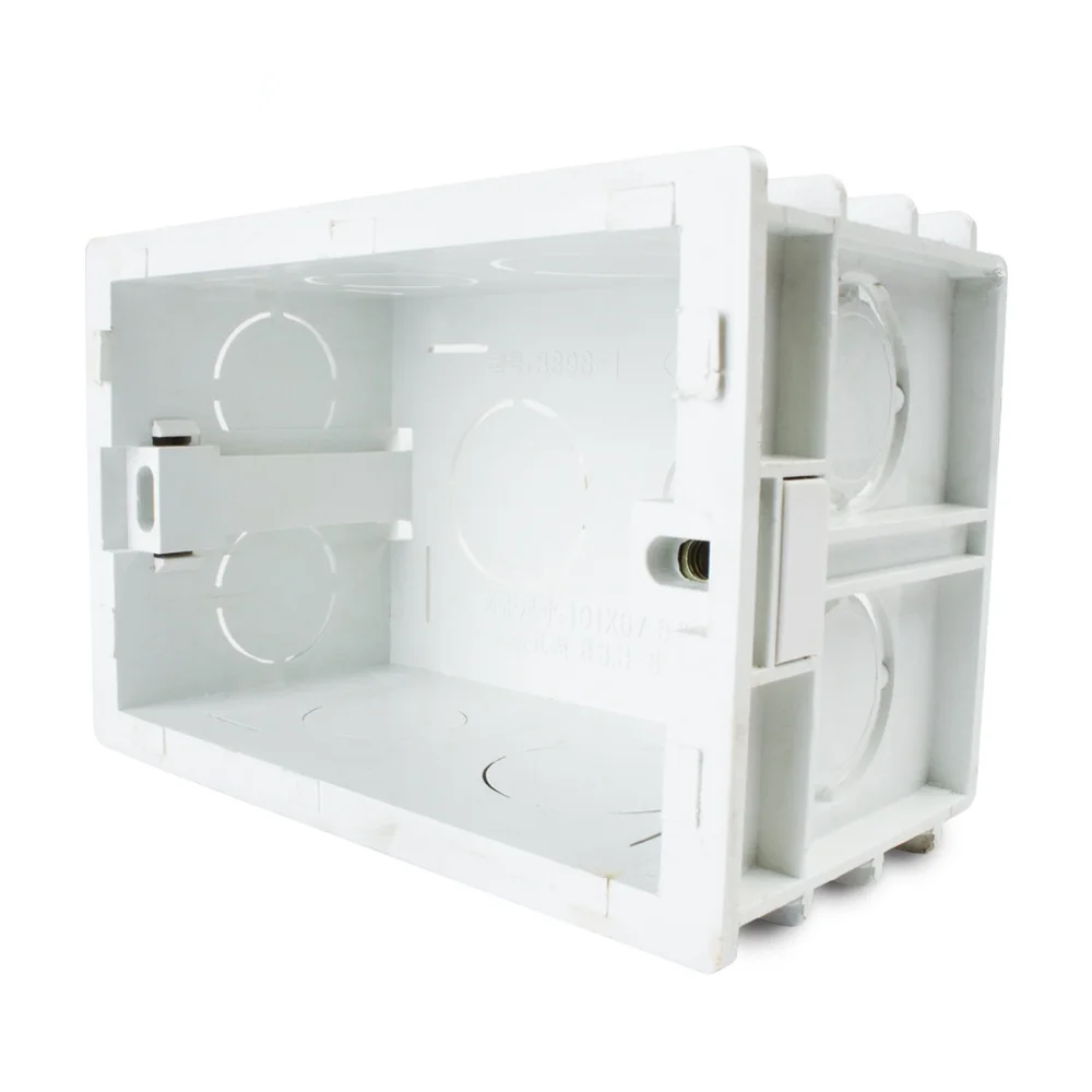 Livolo Free Choose, White Plastic Materials, 101mm*67mm US Standard Internal Mount Box for 118mm*72mm Standard Wall Light Switch
Livolo Free Choose, White Plastic Materials, 101mm*67mm US Standard Internal Mount Box for 118mm*72mm Standard Wall Light Switch
