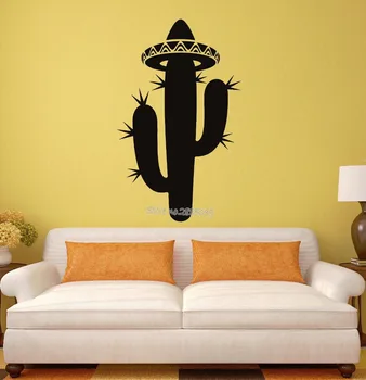 New Style Hat Wall Decal Cactus Sombrero Mexico Latin America Travel Vinyl Wall Stickers Home Decor Living Room Art Mural LA799
New Style Hat Wall Decal Cactus Sombrero Mexico Latin America Travel Vinyl Wall Stickers Home Decor Living Room Art Mural LA799