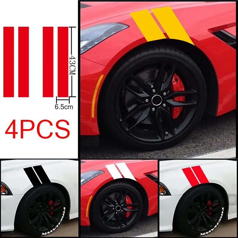 4Pcs Racing Fender Reflective Sticker Waterproof Car Stripe Decal Sticker Auto Body Decoration Stickers
4Pcs Racing Fender Reflective Sticker Waterproof Car Stripe Decal Sticker Auto Body Decoration Stickers