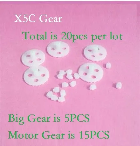 20PCS SYMA X5C X5A X5S X5 Spare Main Gear Motor Gear Part For RC Quadcopter Helicopter Drone Accessories Spare Parts
20PCS SYMA X5C X5A X5S X5 Spare Main Gear Motor Gear Part For RC Quadcopter Helicopter Drone Accessories Spare Parts