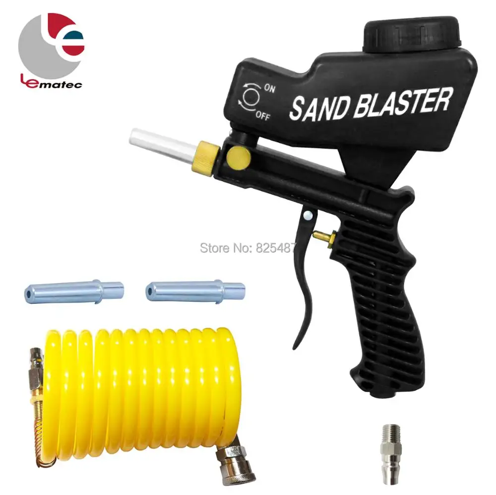 LEMATEC Sandblasting Gun with 1/4" Quick Connector Nylon Air Hose Portable Pneumatic Tools Taiwan Made Abrasive Tools
LEMATEC Sandblasting Gun with 1/4" Quick Connector Nylon Air Hose Portable Pneumatic Tools Taiwan Made Abrasive Tools