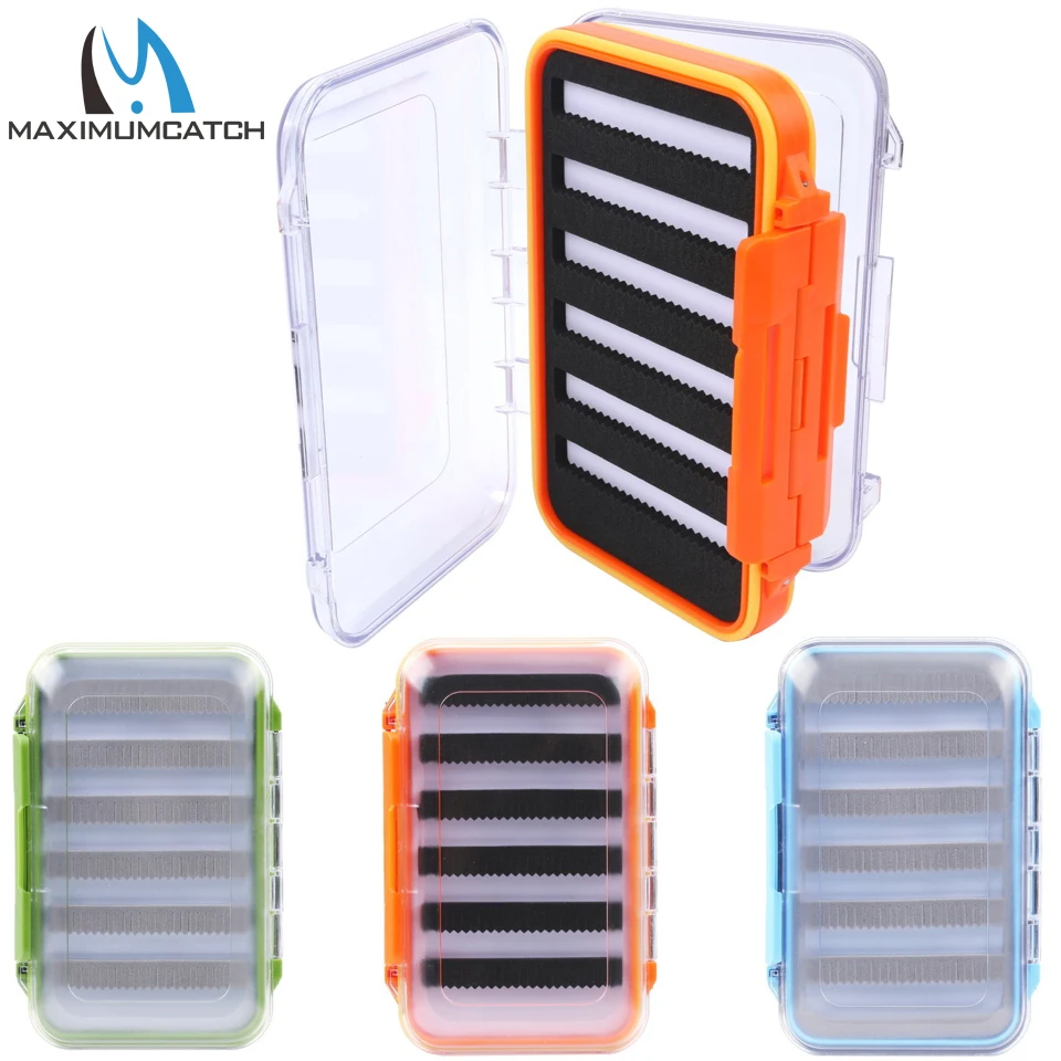 Maximumcatch Fly Box Waterproof Double Side Slit Foam Fishing Tackle | Спорт и развлечения