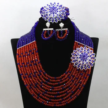 Handmade Royal Blue African Bridal Jewelry Sets Necklace Orange Nigerian Elegant Costume Party Jewelry Set Free Shipping QW480
Handmade Royal Blue African Bridal Jewelry Sets Necklace Orange Nigerian Elegant Costume Party Jewelry Set Free Shipping QW480