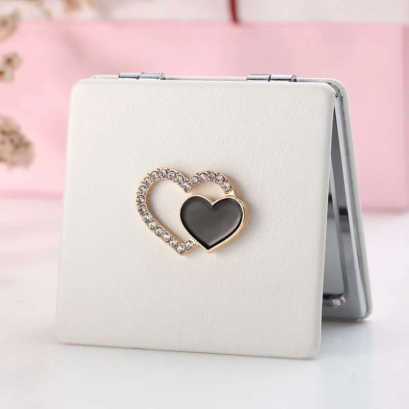 Mini Portable Beauty decorative compact makeup mirror PU leather,girl friend birthday Christmas gift new year present,love heart
Mini Portable Beauty decorative compact makeup mirror PU leather,girl friend birthday Christmas gift new year present,love heart