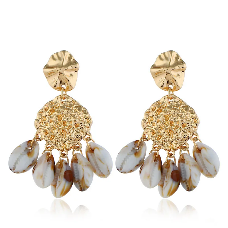 New Irregular Shape Gold Sea Shell Earrings for Women Summer Beach Jewelry Earring Natural Shell Dangle Earings Fashion Jewelry
New Irregular Shape Gold Sea Shell Earrings for Women Summer Beach Jewelry Earring Natural Shell Dangle Earings Fashion Jewelry