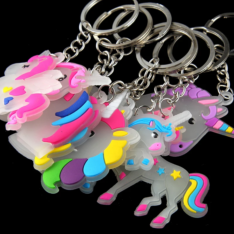 8pcs PVC Unicorn Keychain Luminous Glowing Horse Key Holder Alloy Key Ring For Woman Girls Gift Jewelry Wholesale mix
8pcs PVC Unicorn Keychain Luminous Glowing Horse Key Holder Alloy Key Ring For Woman Girls Gift Jewelry Wholesale mix