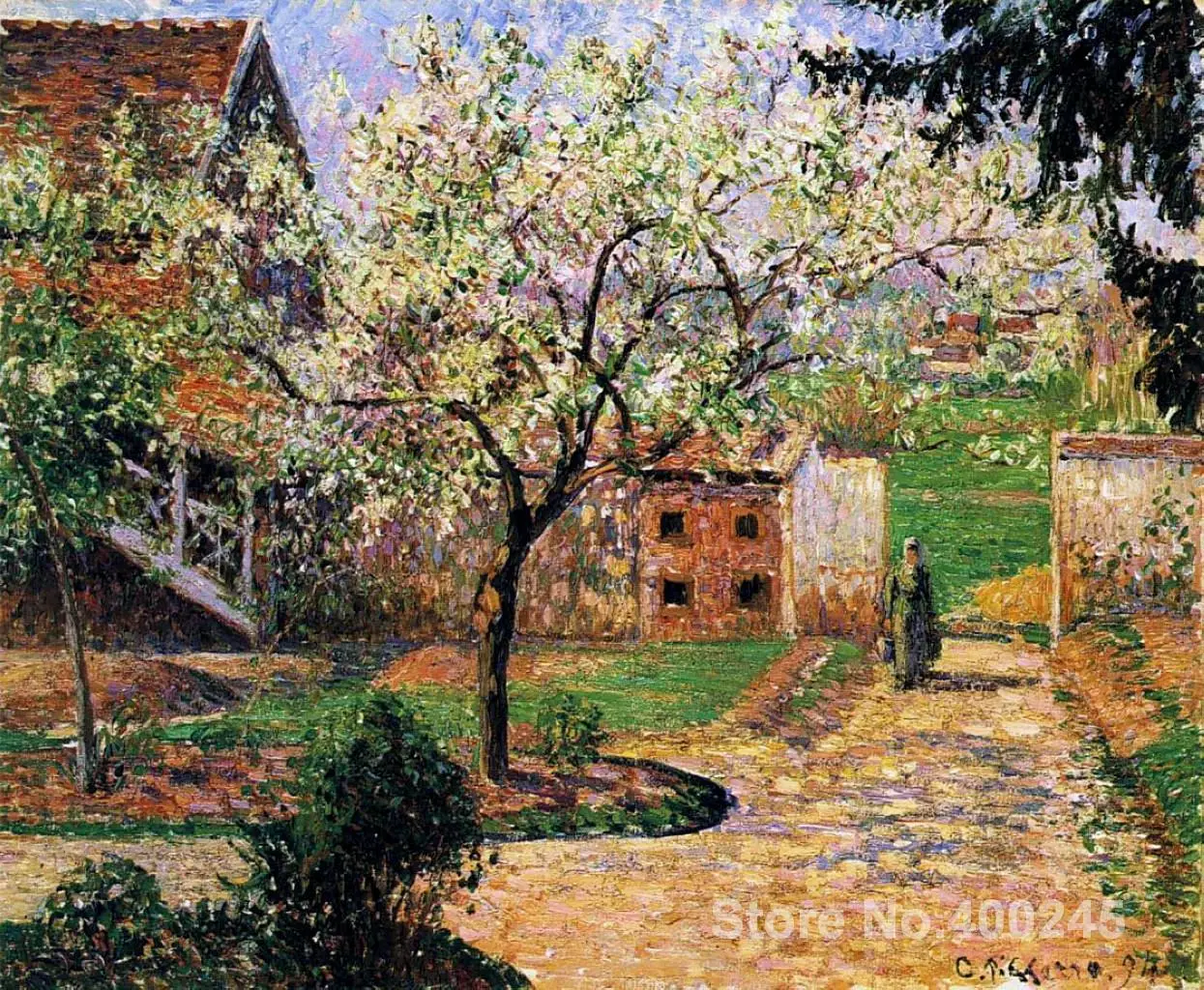 Oil painting Landscape Flowering Plum Tree, Eragny Camille Pissarro artworks Hand-painted High quality
Oil painting Landscape Flowering Plum Tree, Eragny Camille Pissarro artworks Hand-painted High quality