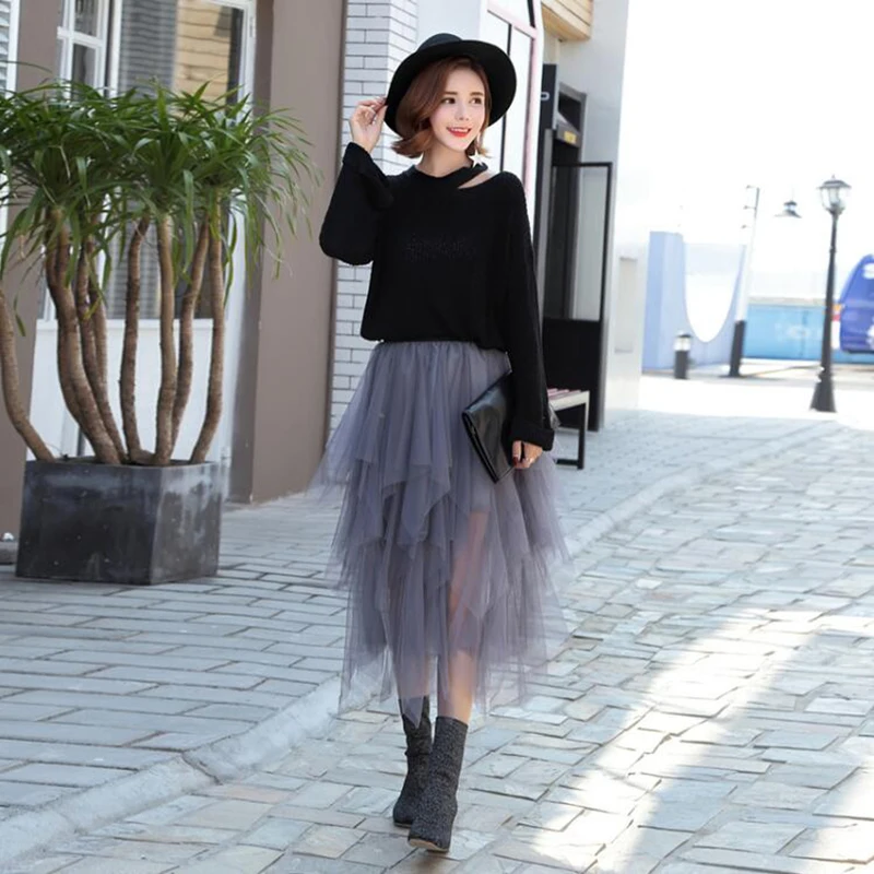 FannicTulle Skirts Womens Fashion Elastic High Waist Mesh Tutu Maxi Skirt Pleated Long Skirts Midi Skirt Saias Faldas Jupe Femme
FannicTulle Skirts Womens Fashion Elastic High Waist Mesh Tutu Maxi Skirt Pleated Long Skirts Midi Skirt Saias Faldas Jupe Femme