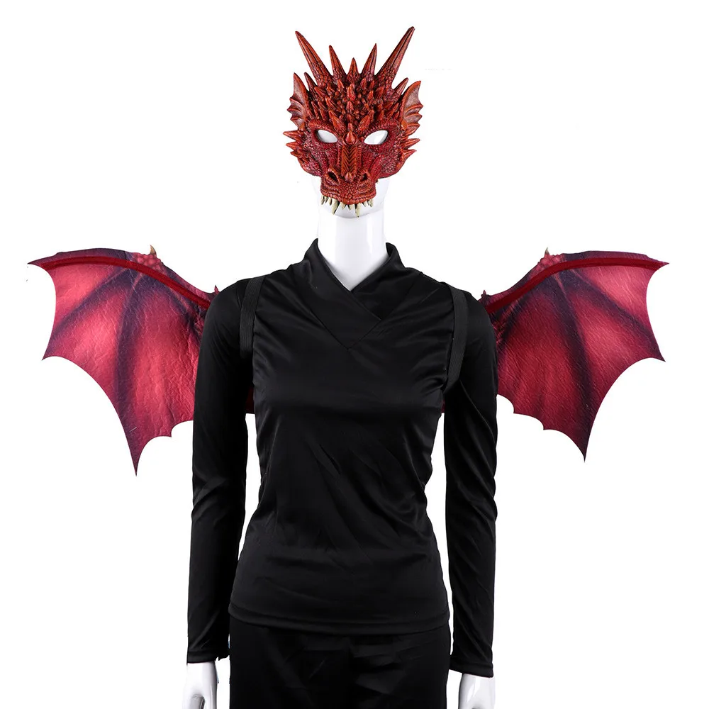 Adult Boy Girl New Year Decoration Carnival Party Animal Costume Dragon dinosaur Cosplay Masquerade Face Mask and Wings
Adult Boy Girl New Year Decoration Carnival Party Animal Costume Dragon dinosaur Cosplay Masquerade Face Mask and Wings