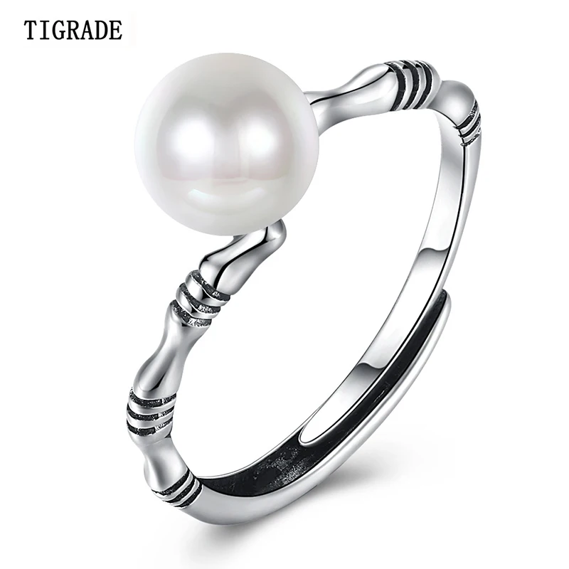 TIGRADE Real Natural Freshwater Pearls 925 Silver Ring For Women Personalized Bamboo Adjustable Rings White Pearl Jewelry New
TIGRADE Real Natural Freshwater Pearls 925 Silver Ring For Women Personalized Bamboo Adjustable Rings White Pearl Jewelry New