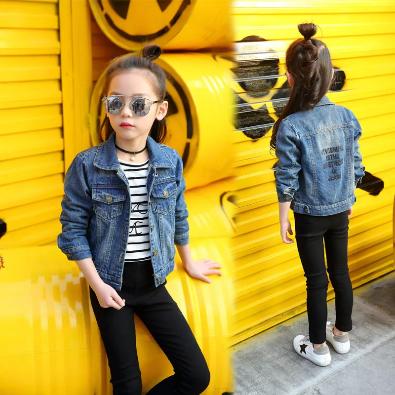 Kids Jackets Girls Teenage New Fashion Long Sleeve Autumn Jeans Jackets Toddler Girl Clothing 2018 Denim Kids Outwear 8 9 10 12
Kids Jackets Girls Teenage New Fashion Long Sleeve Autumn Jeans Jackets Toddler Girl Clothing 2018 Denim Kids Outwear 8 9 10 12