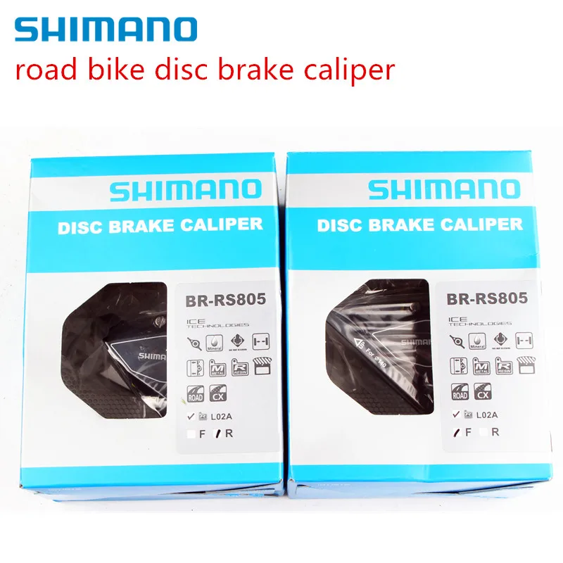 Shimano Road/Cyclocross BR-RS805 Disc Brake Flat Mount Caliper w/ Fin Pads front & Rear
Shimano Road/Cyclocross BR-RS805 Disc Brake Flat Mount Caliper w/ Fin Pads front & Rear
