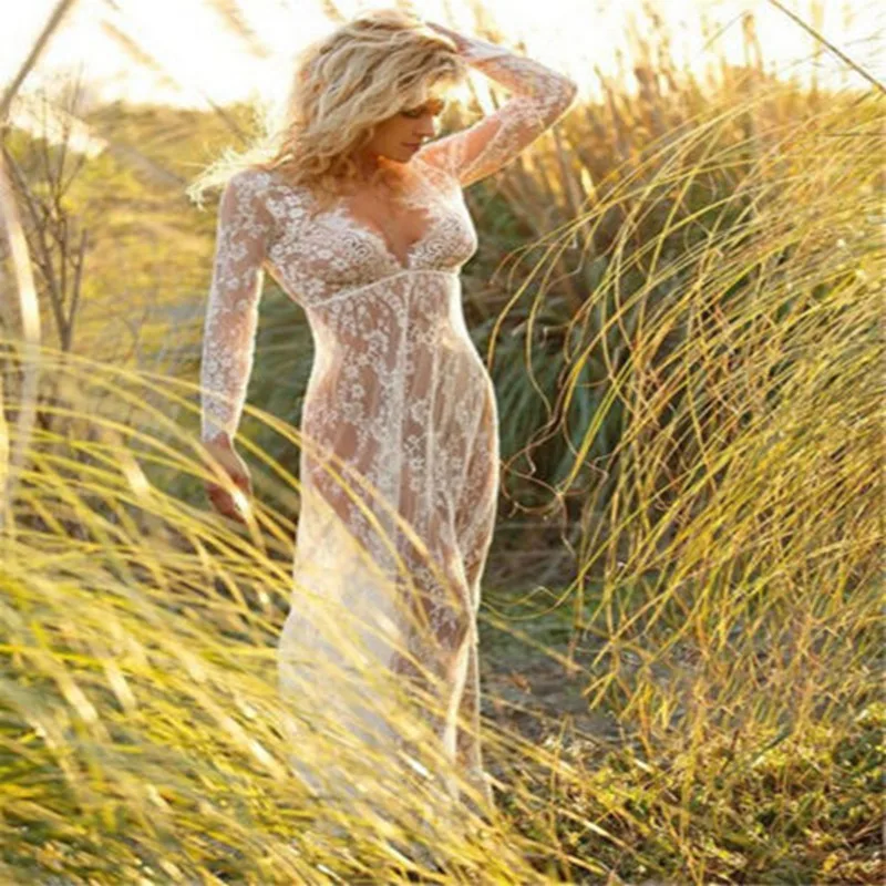 2018 Women New Fashion Sexy Solid Floral Lace Slim Boho Long-Sleeve V-Neck Summer Long Maxi Dress Plus Size Hot
2018 Women New Fashion Sexy Solid Floral Lace Slim Boho Long-Sleeve V-Neck Summer Long Maxi Dress Plus Size Hot