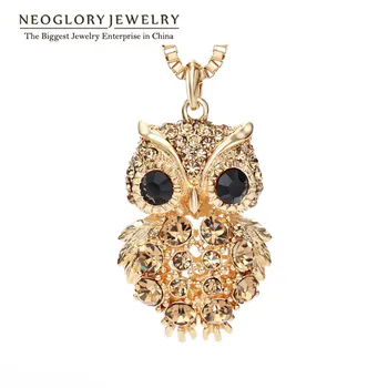 Neoglory Czech Rhinestone Light Yellow Gold Color Fashion Owl Long Sweater Chain Necklaces for Women Jewelry 2020 New Brand
Neoglory Czech Rhinestone Light Yellow Gold Color Fashion Owl Long Sweater Chain Necklaces for Women Jewelry 2020 New Brand