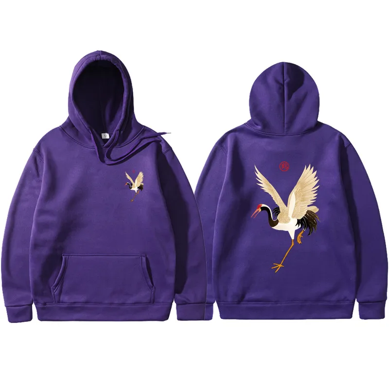 Hip Hop Harajuku Crane Hoodies Men Fashion Print Chinese Trend Sweatshirts High Quality Cotton Spring Autumn Men/Women Hoodies
Hip Hop Harajuku Crane Hoodies Men Fashion Print Chinese Trend Sweatshirts High Quality Cotton Spring Autumn Men/Women Hoodies