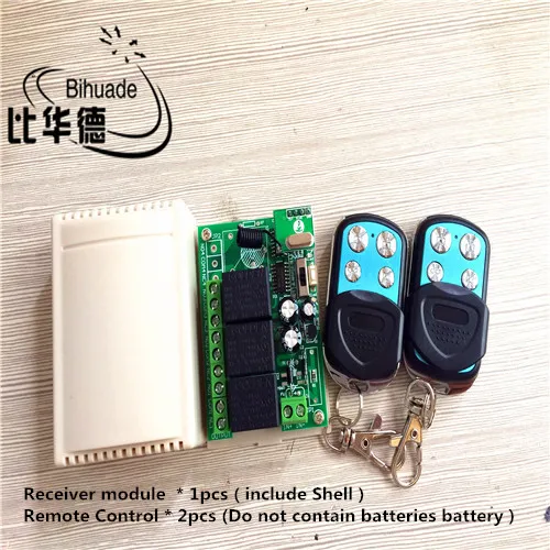 433Mhz Universal DC 12V 10A Relay 3CH Wireless Remote Control Switch Receiver Module and RF Remote 433 Mhz Transmitter Domotica
433Mhz Universal DC 12V 10A Relay 3CH Wireless Remote Control Switch Receiver Module and RF Remote 433 Mhz Transmitter Domotica